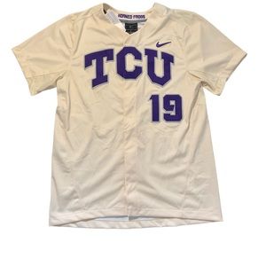 TCU Authentic Baseball Jersey.